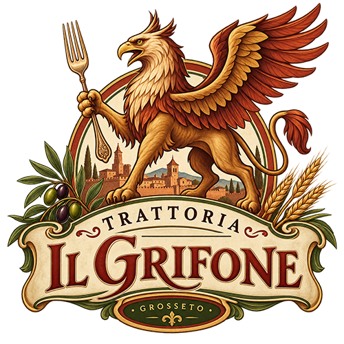 Logo trattoria grifone inventata